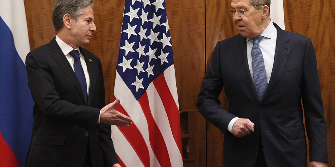 Энтони Блинкен и Сергей Лавров. Фото: Getty