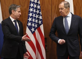 Энтони Блинкен и Сергей Лавров. Фото: Getty