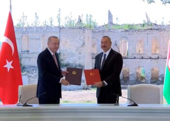 Реджеп Эрдоган и Ильхам Алиев. Фото: anna-news.info