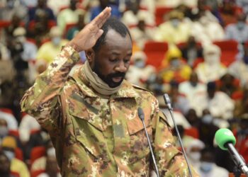 Полковник Ассими Гойту, врио президента Мали.