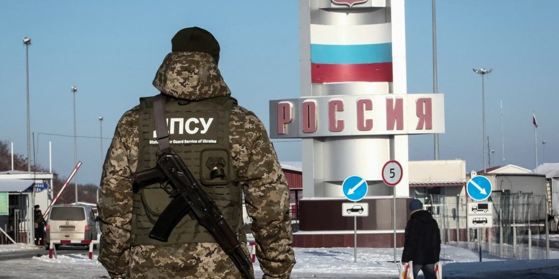 КПП на границе Харьковской области Украины и России. Фото: Reuters