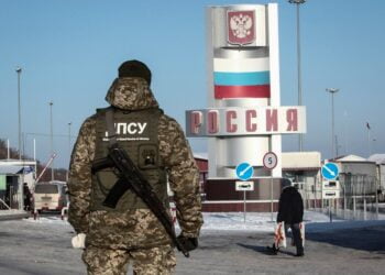 КПП на границе Харьковской области Украины и России. Фото: Reuters