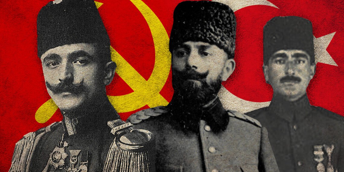 Убийцы армянского народа Энвер-паша, Джамал-паша и Халил-паша. Иллюстрация: unitedworldint.com