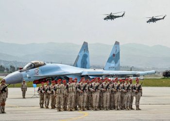 Российская армия на аэродроме Хмеймим. Фото: AFP / SANA