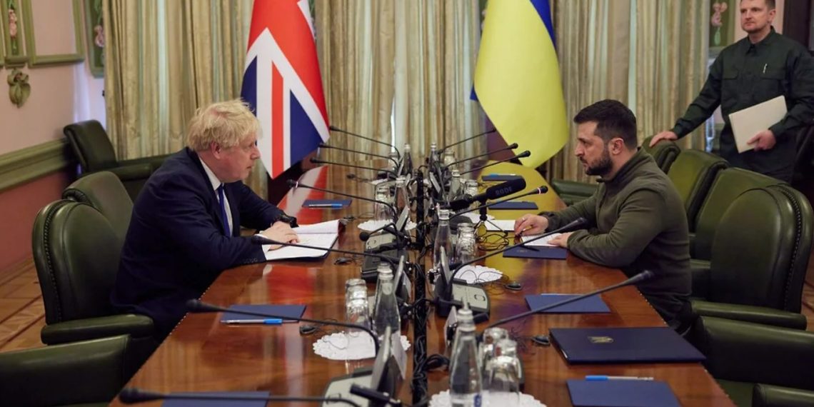 Борис Джонсон и Владимир Зеленский. Фото: Telegram
