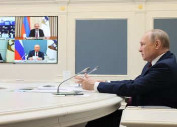 Владимир Путин на заседании Евразийского союза. Фото: AFP