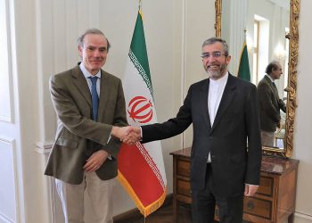 Али Багери и Энрике Мора. Фото: пресс-служба МИД Ирана