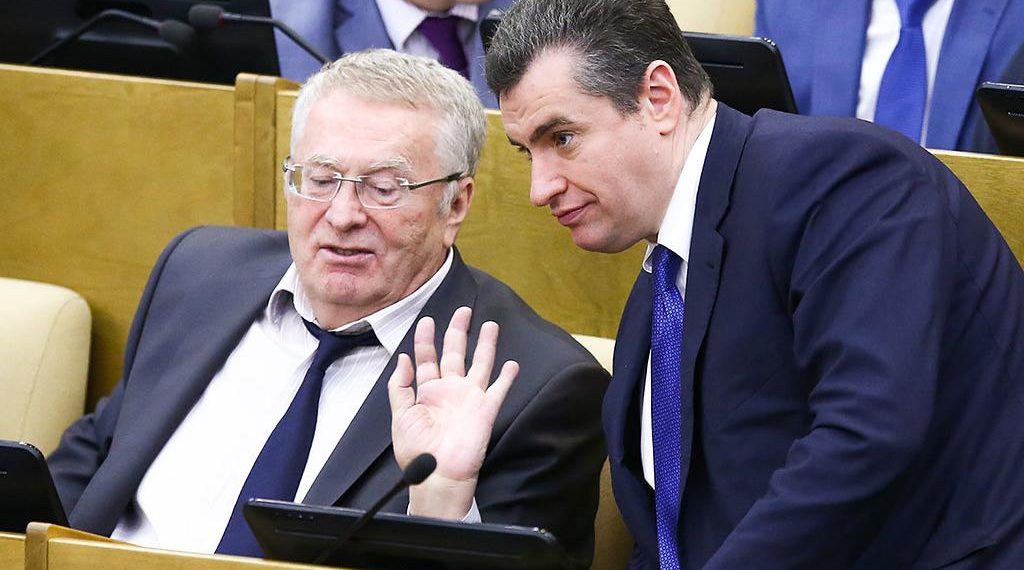 Владимир Жириновский и Леонид Слуцкий. Фото: Ведомости