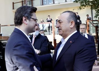 Дмитрий Кулеба и Мевлют Чавушоглу. Фото: EPA