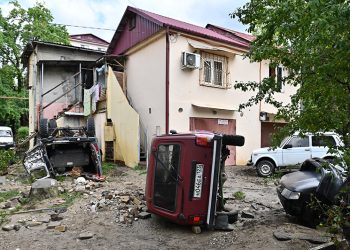 Последствия сильного наводнения. Фото: Артур Лебедев/РИА Новости