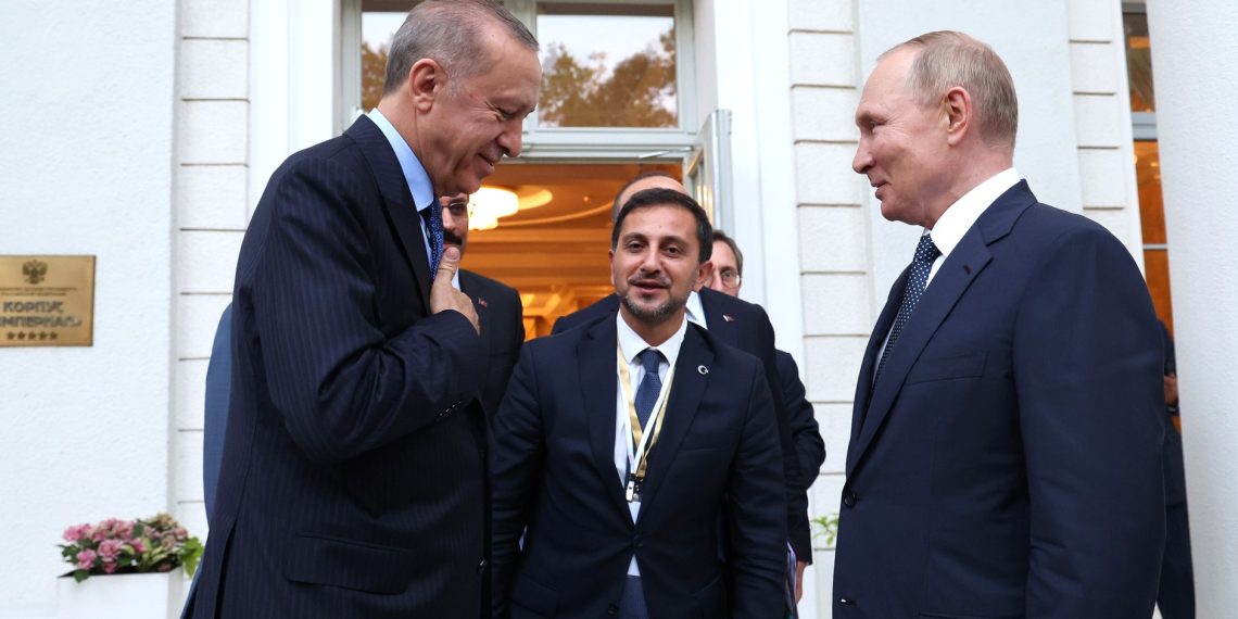 Реджеп Тайип Эрдоган и Владимир Путин. Фото: ТАСС