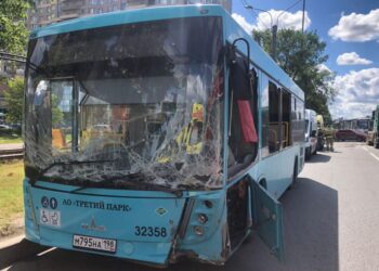 Место ДТП на Выборгском шоссе. Июль 2022 года. Архивное фото: прокуратура Петербурга