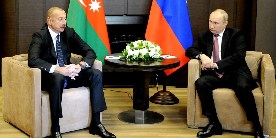 Главарь бакинской клептократии Ильхам Алиев и президент России Владимир Путин. Фото: kremlin.ru