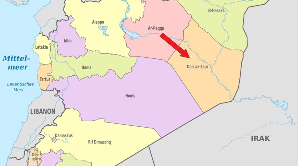 Карта Сирии. Иллюстрация: NordNordWest