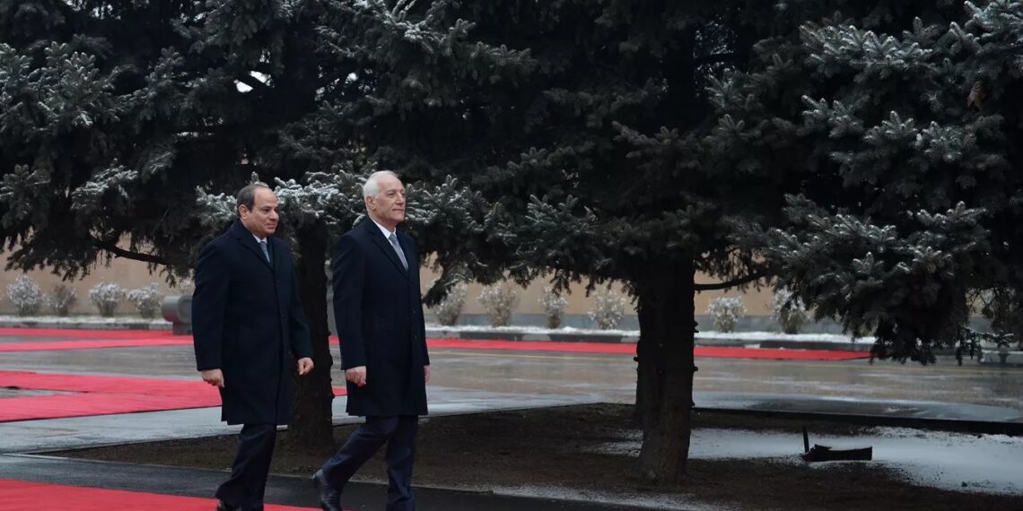 Ваагн Хачатрян и Абдель-Фаттах ас-Сиси. Фото: пресс-служба президента Армении