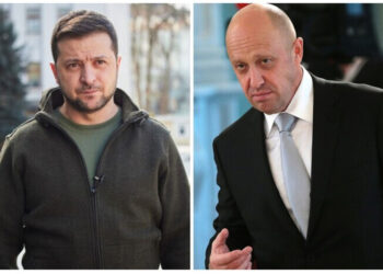 Евгений Пригожин и Владимир Зеленский