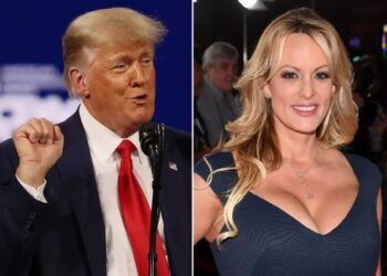 Дональд Трамп и Сторми Дэниелс. Фото: Getty