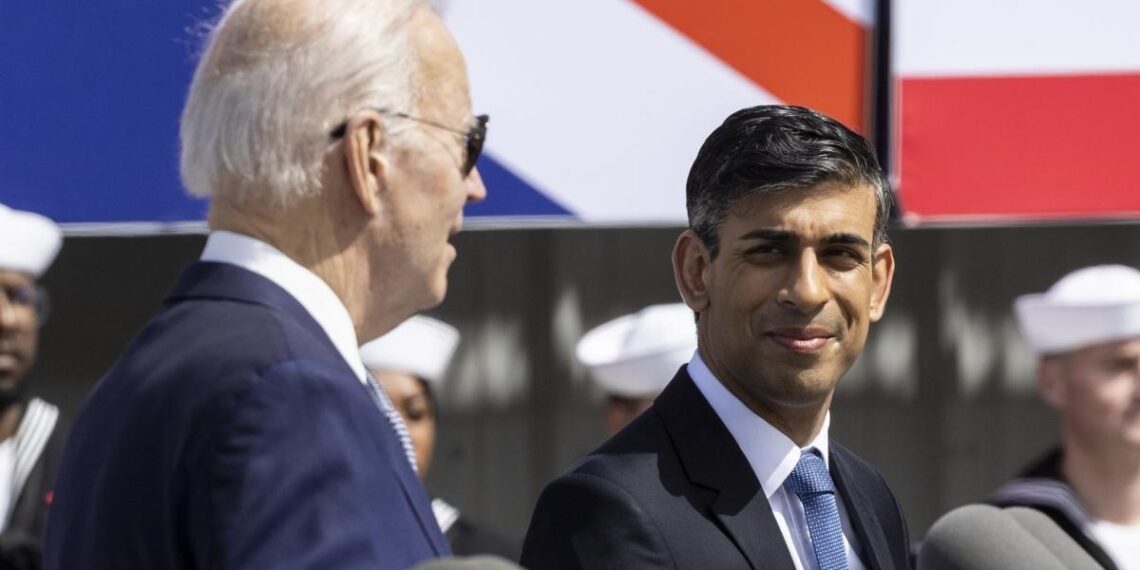Джо Байден и Риши Сунак. Фото: ca.news.yahoo.com