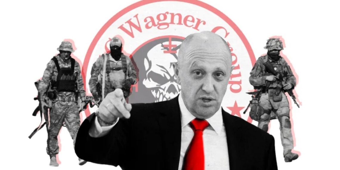 Евгений Пригожин и бойцы ЧВК «Вагнер»