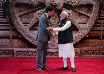 Джастин Трюдо и Нарендра Моди. Фото: AFP