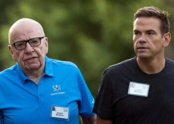 Руперт Мердок с сыном Лахланом