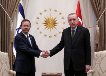 Реджеп Эрдоган и президент Израиля Ицхак Герцог. Фото: AFP