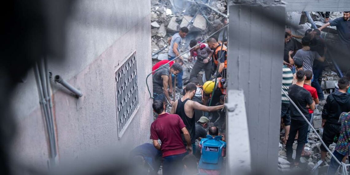 Газа после авиаудара ВС Израиля. Фото: Marwan Sawwaf / Alef Multi Media / Oxfam