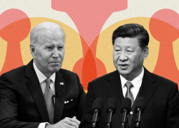 Джо Байден и Си Цзиньпин. Иллюстрация: politico.com