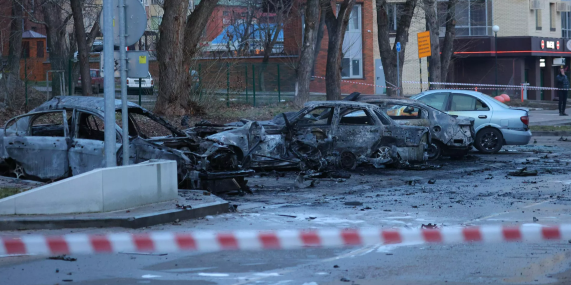 Последствия удара по Белгороду. Фото: РИА Новости