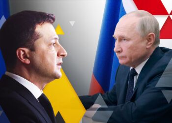 Владимир Путин и Владимир Зеленский. Иллюстрация: Sky News