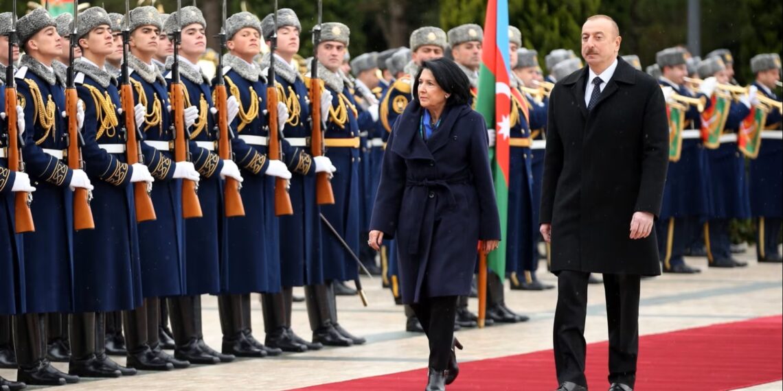 Саломе Зурабишвили и Ильхам Алиев.