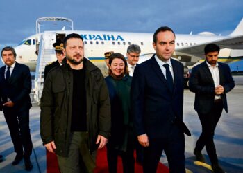 Себастьян Лекорню и Владимир Зеленский. Фото: AFP