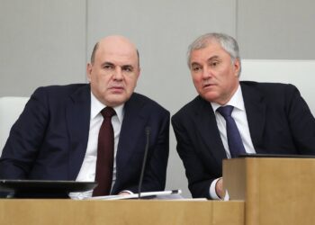 Михаил Мишустин и Вячеслав Володин. Фото: duma.gov.ru