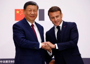 Си Цзиньпин и Эммануэль Макрон
