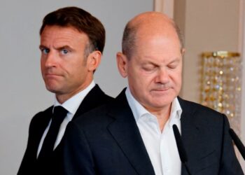 Эммануэль Макрон и Олаф Шольц. Фото: AFP / Getty