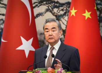 Ван И в Пекине. Фото: Мурат Гок / Anadolu / Getty