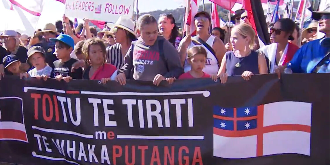 Политика правительства Новой Зеландии в отношении маори вызвала многочисленные протесты.