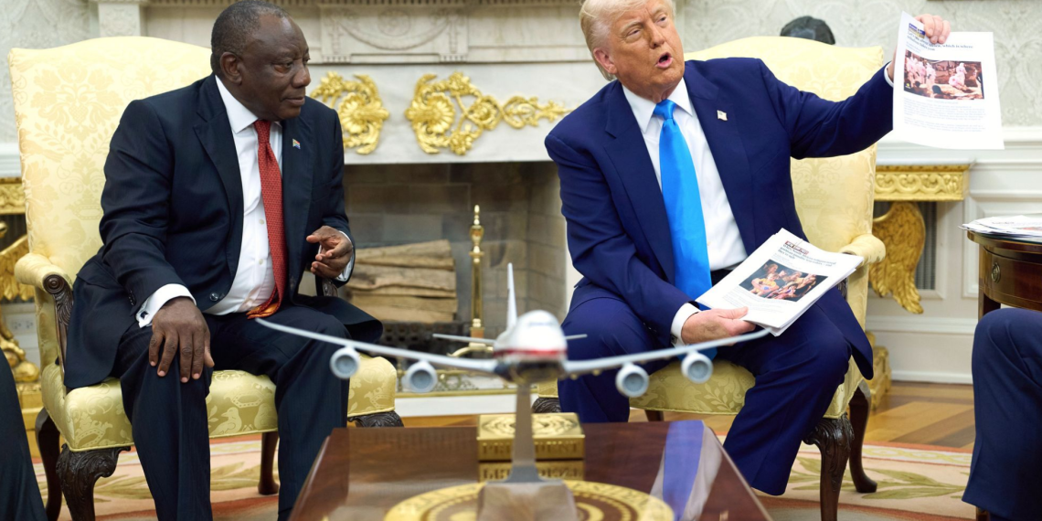 Сирил Рамафоса и Дональд Трамп