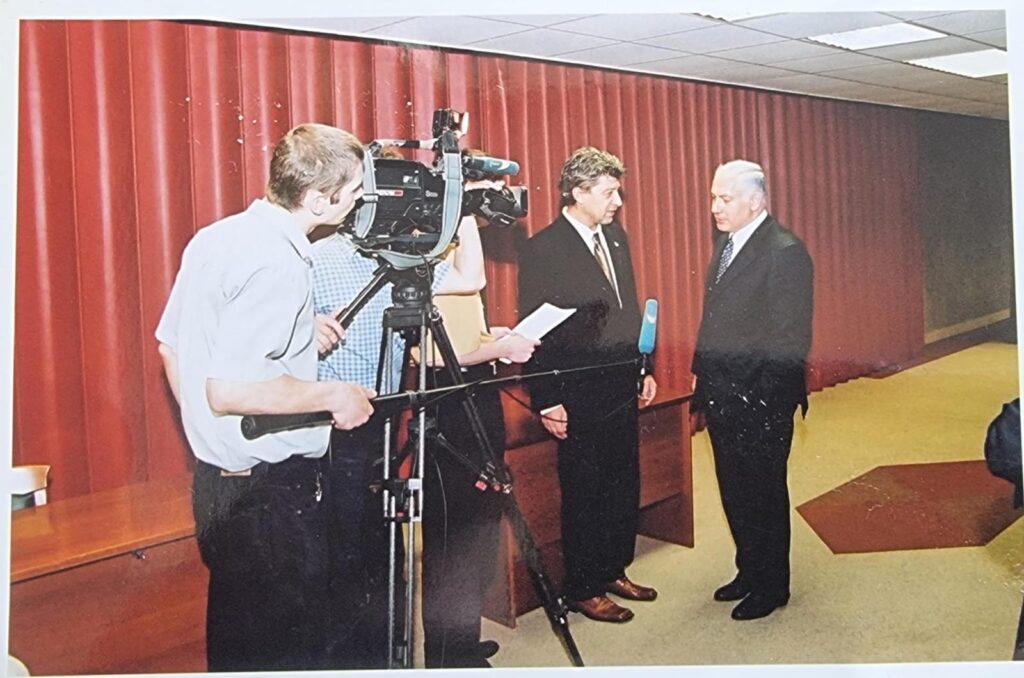 Бенни Брискин и Биньямин Нетаньяху