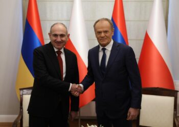 Никол Пашинян и Дональд Туск. Фото: armenpress.am