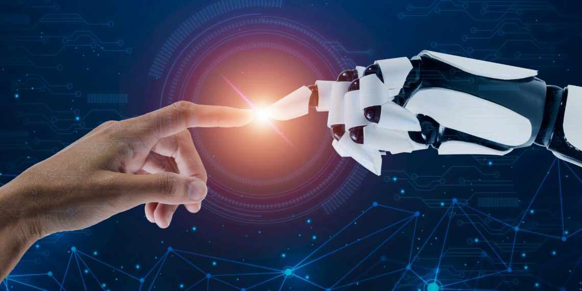 Человек и искусственный интеллект. Фото: anantacentre.in