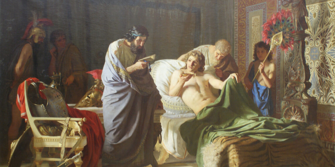 Генрих Семирадский. "Доверие Александра Македонского к врачу Филиппу". 1870 год