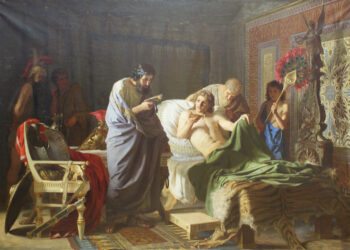 Генрих Семирадский. "Доверие Александра Македонского к врачу Филиппу". 1870 год