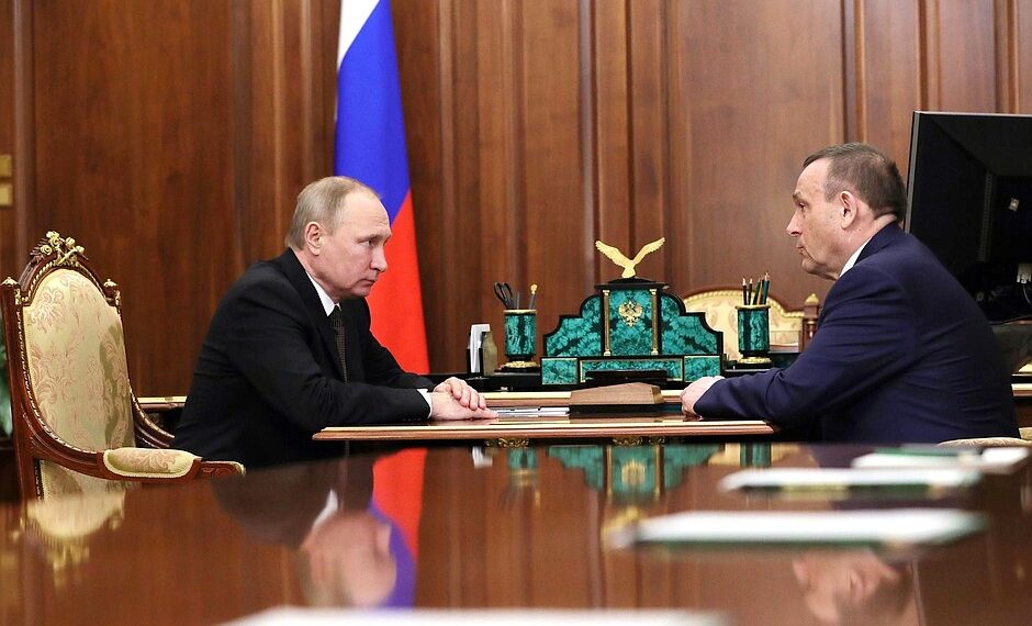 Встреча Владимира Путина с Александром Евстифеевым в Кремле. Москва, 6 апреля с.г. Иллюстрация: kremlin.ru