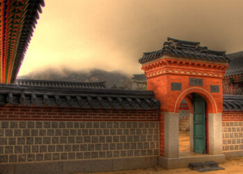 Внутренние ворота дворца Кёнбоккун в Южной Корее. Иллюстрация: flickr.com