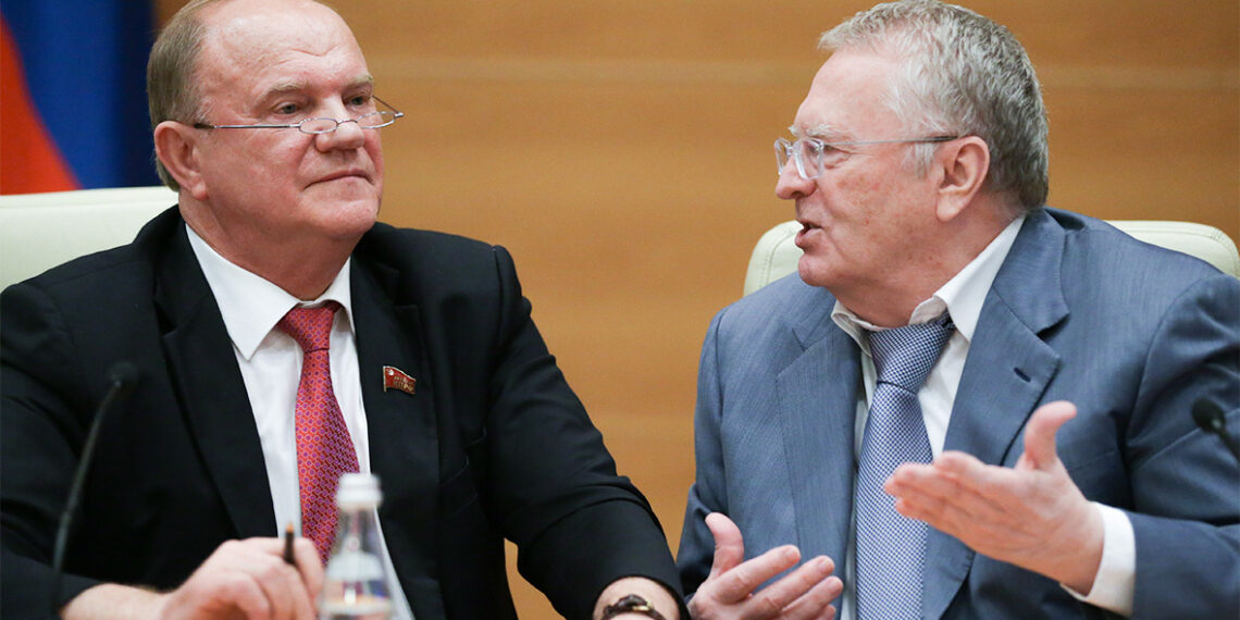 Геннадий Зюганов и Владимир Жириновский. Иллюстрация: РБК