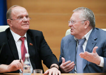 Геннадий Зюганов и Владимир Жириновский. Иллюстрация: РБК