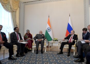 Владимир Путин и Нарендра Моди. Иллюстрация: kremlin.ru