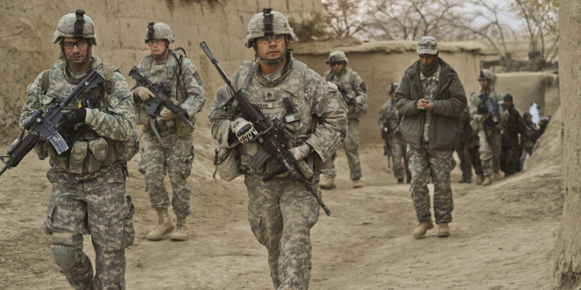 091130-F-9171L-362 

      U.S. Army soldiers with the 4th Battalion, 23rd Infantry Regiment, 5th Brigade Combat Team, 2nd Infantry Division and Afghan National Army soldiers conduct a combined patrol in the village of Shabila Kalan, Zabul, Afghanistan, on Nov. 30, 2009.  DoD photo by Tech. Sgt. Efren Lopez, U.S. Air Force.  (Released)