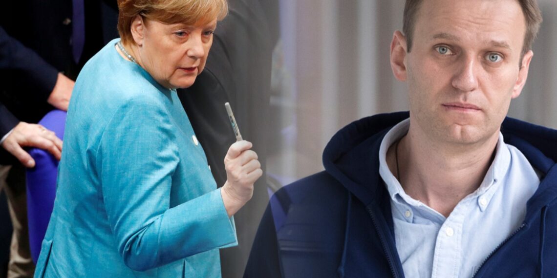Ангела Меркель и Алексей Навальный